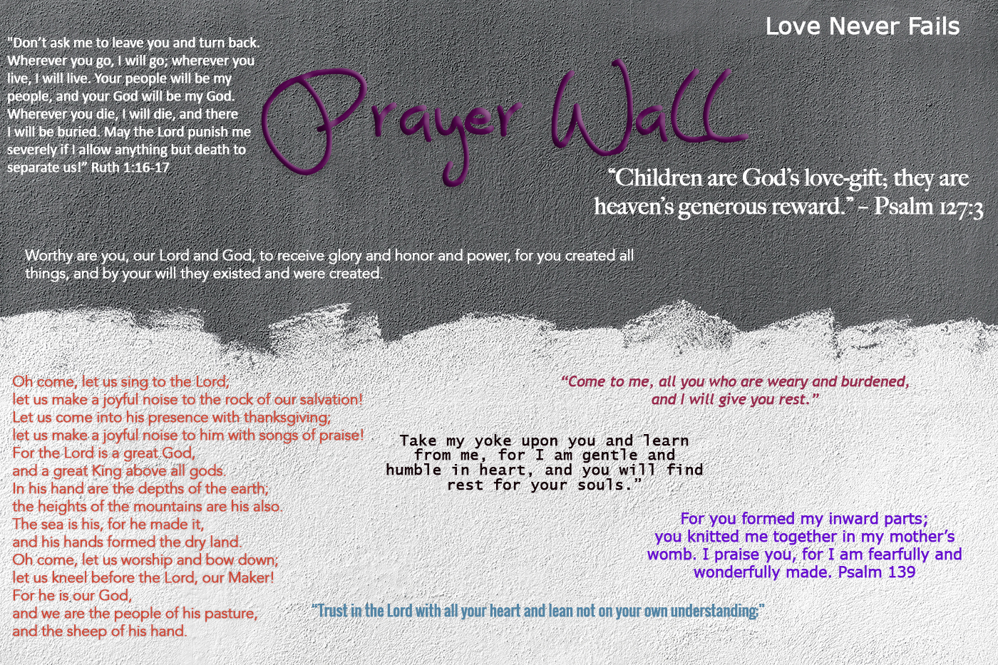 Prayer Wall | Love At The Well